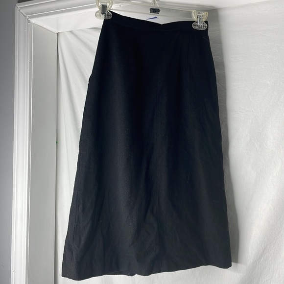 Century of Boston vintage size 6 black skirt feels like wool - Picture 6 of 11